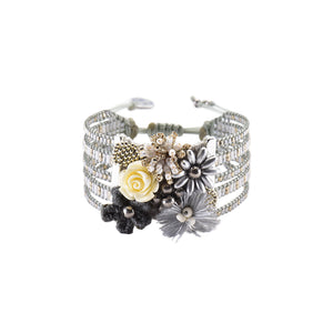 Rio Flowers-SP-M-6730 (Gris, Plateado, Beige)