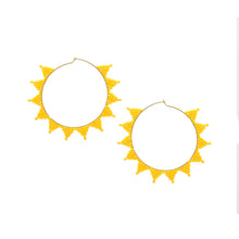 Cargar imagen en el visor de la galería, Shooting Star Earring-GP-M-7635 (Amarillo Dorado)