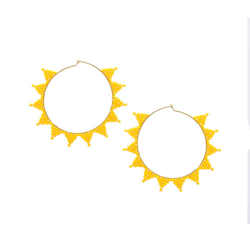 Shooting Star Earring-GP-M-7635 (Amarillo Dorado)
