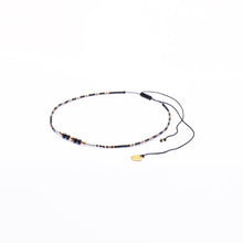 Cargar imagen en el visor de la galería, Stony Liny Choker BE-XXS-3649 (Negro, Dorado, Plateado)